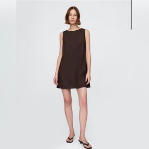 BNWOT GAP Linen-Blend Mini Shift Dress. See description please